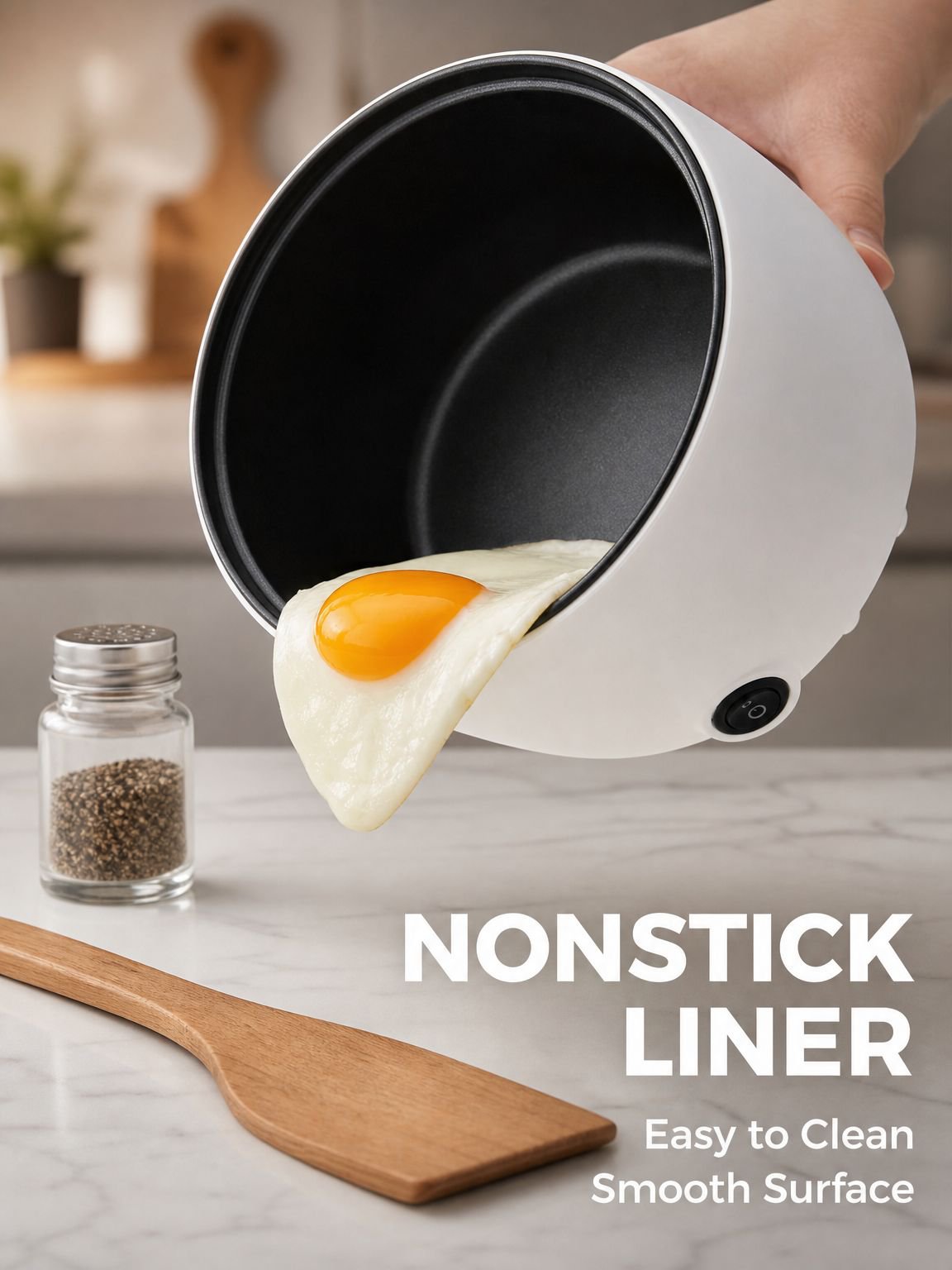 Hot Pot Porridge Rice Cooker, Two-Level Fire, Nonstick Inner Liner, Timer Function