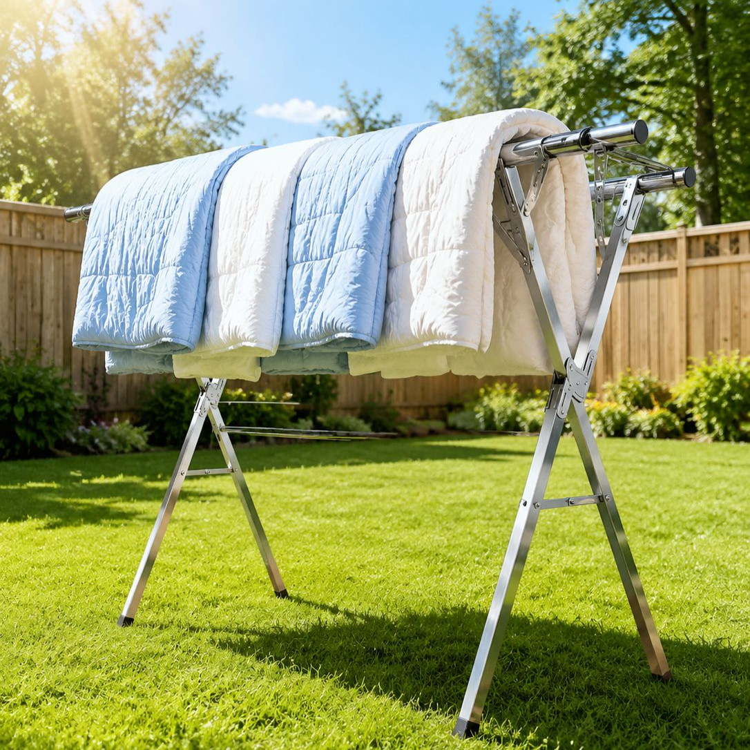 Floor-standing clothes rack