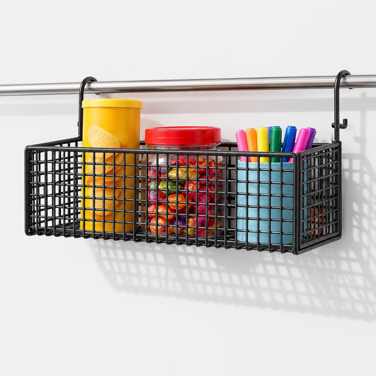 Bedside Organizer Rack, No-Drill Installation