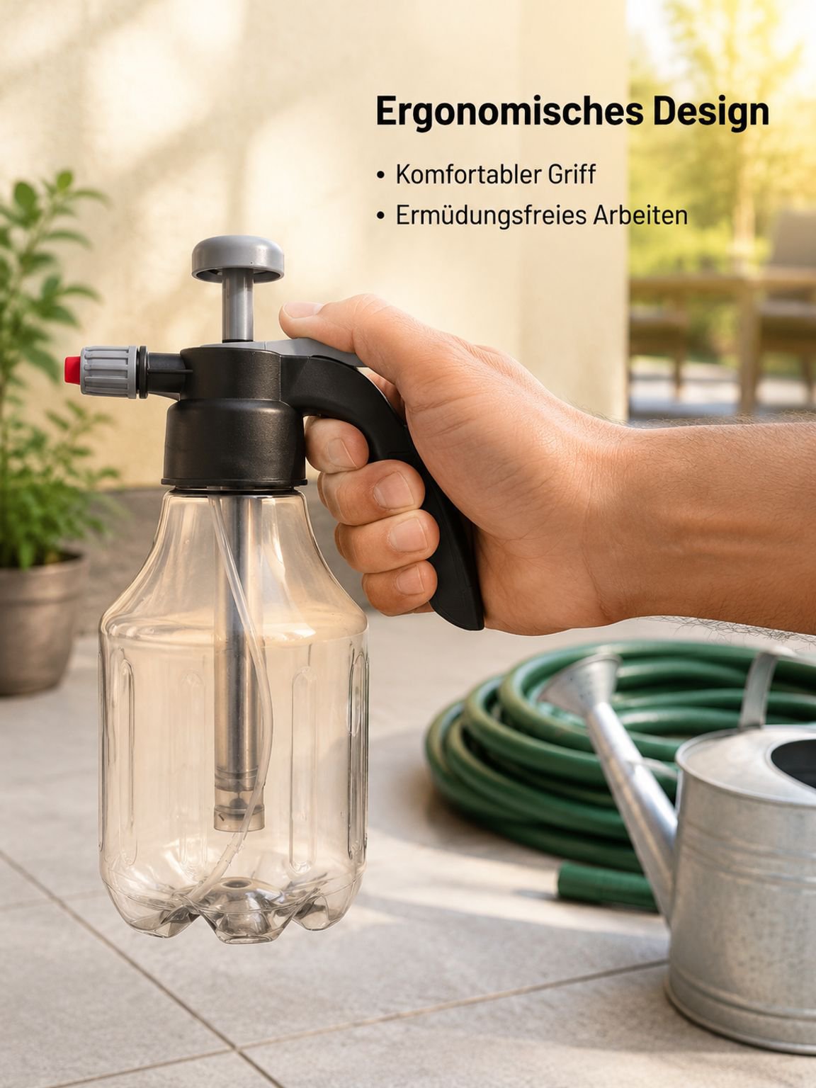 Multifunktionale Druck-Gießkanne für Autowäsche