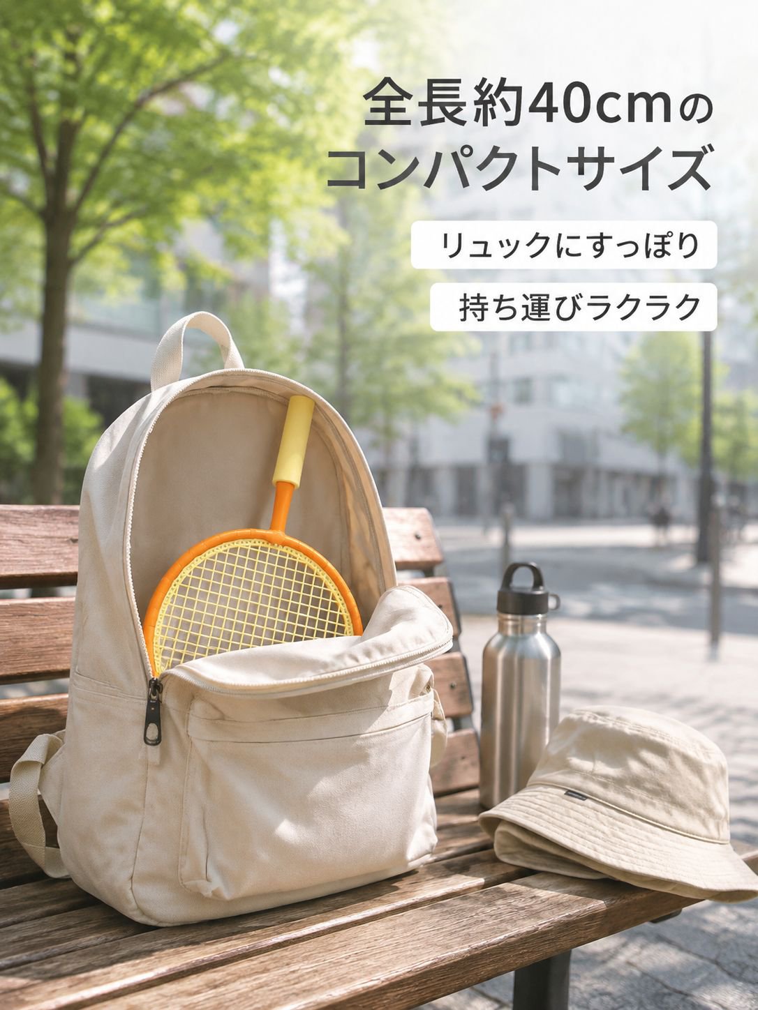 旅行用軽便バドミントンラケット