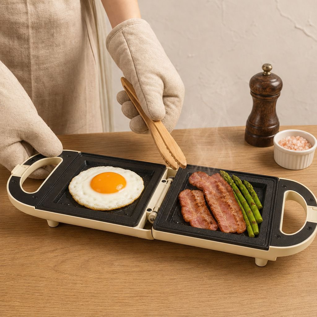 サンドイッチメーカー、家庭用朝食トースター、多機能卵焼き器、グリルパン、ノンスティックフライパン