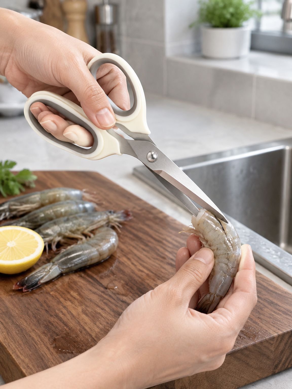 Praktische Schere für koreanisches Grillfleisch