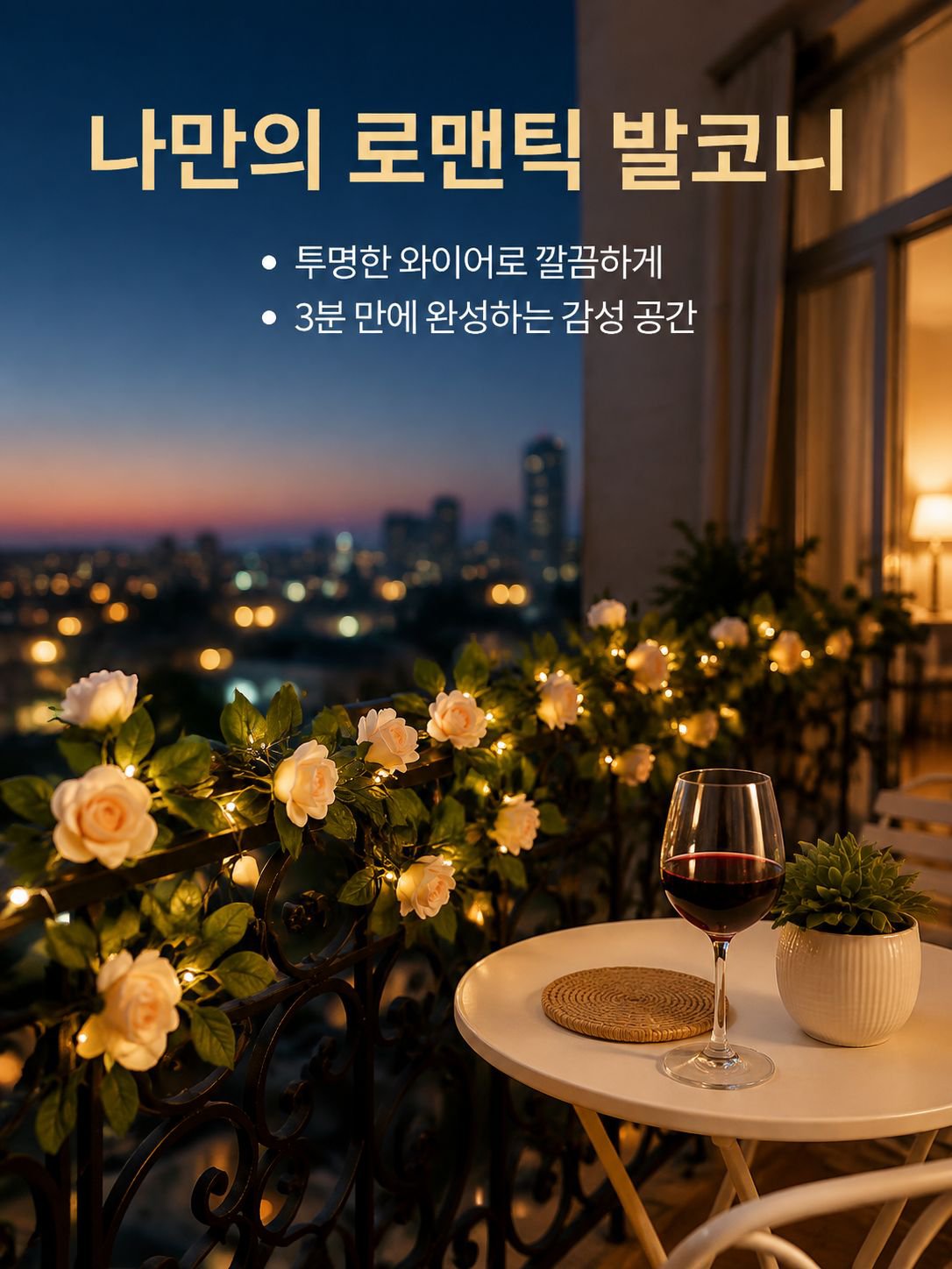 야외 방수 라탄 장식등