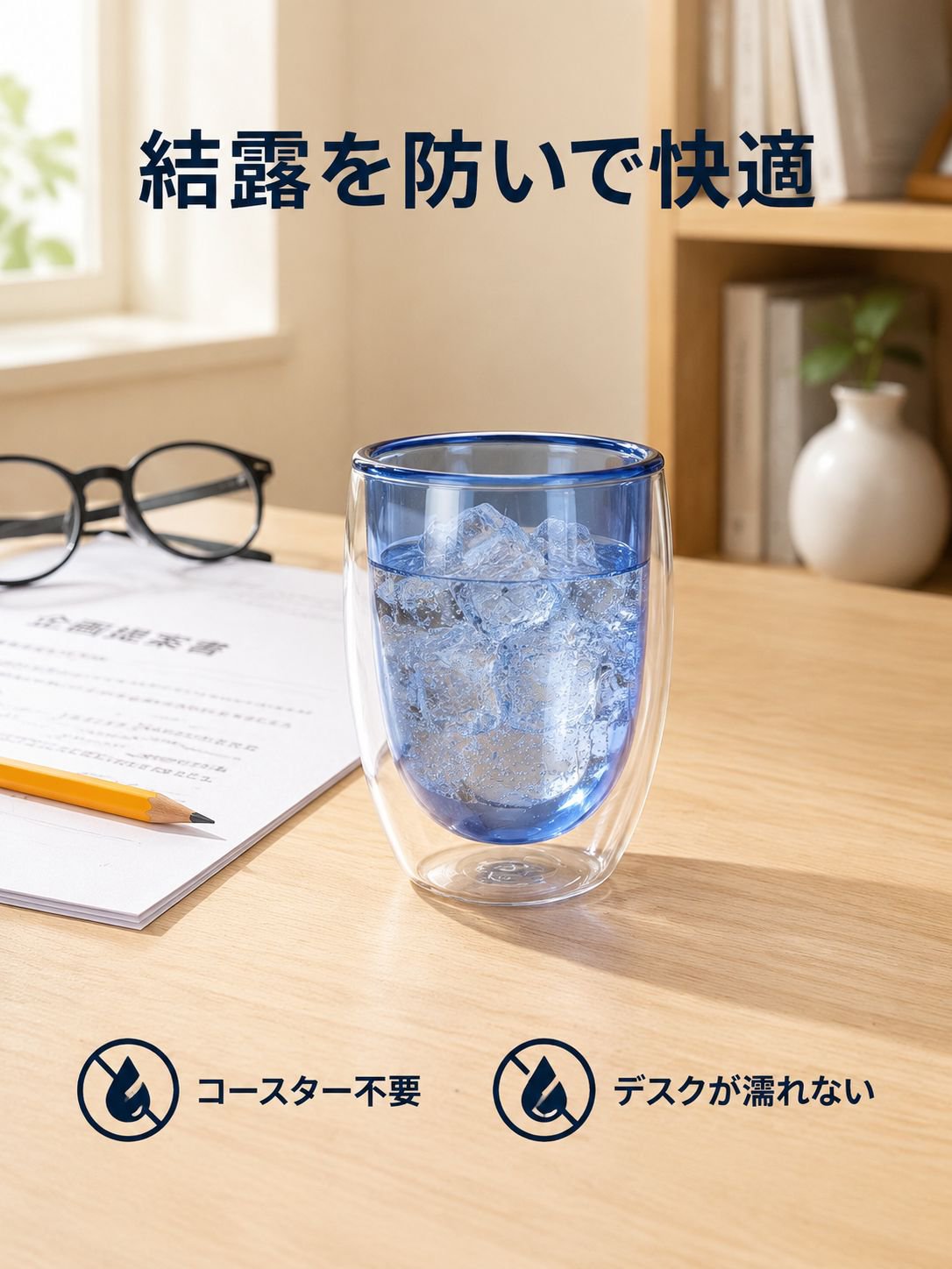 高ホウケイ酸耐熱ガラスカップ