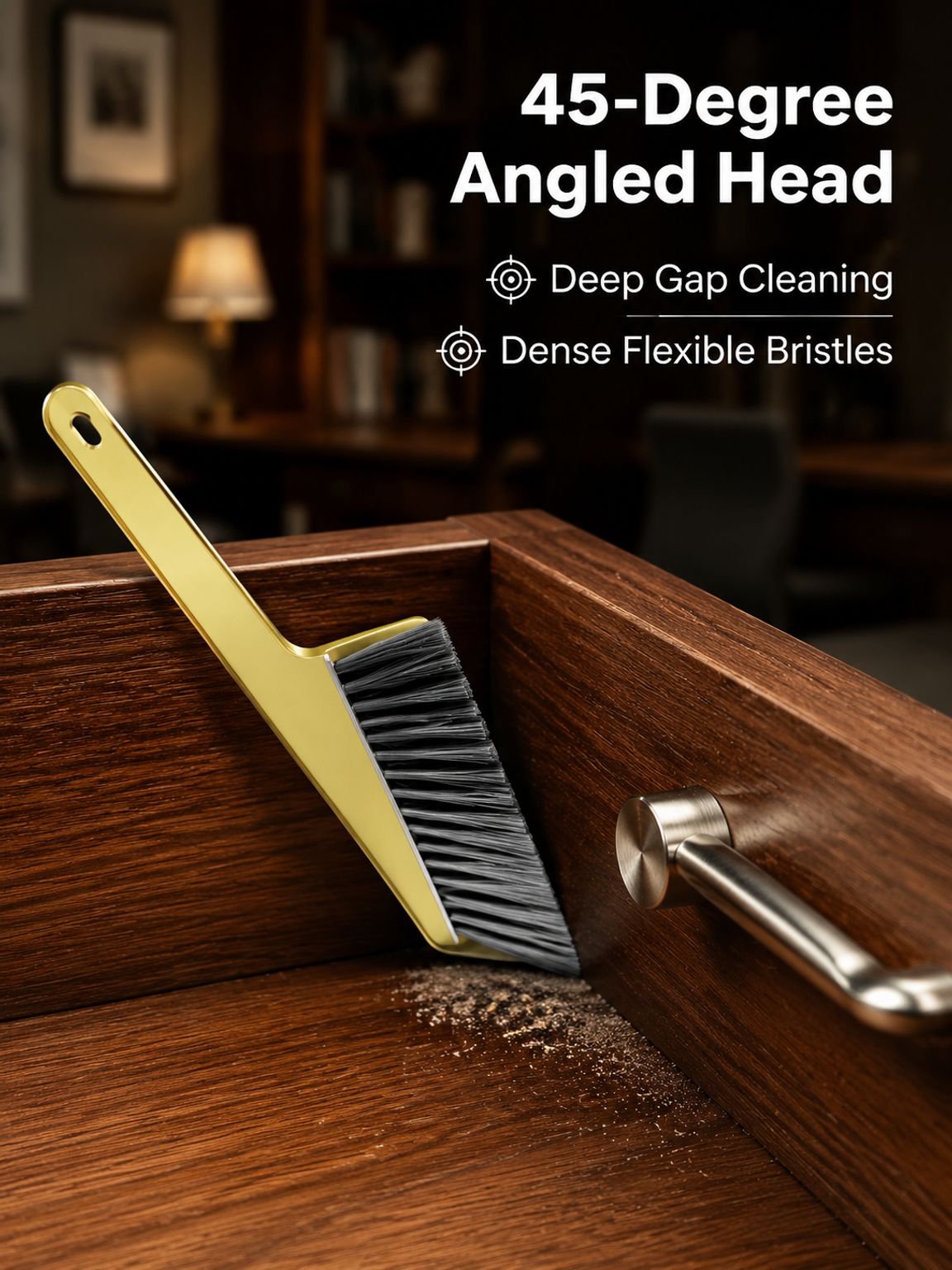 Multi functional perforated dust removal brush
