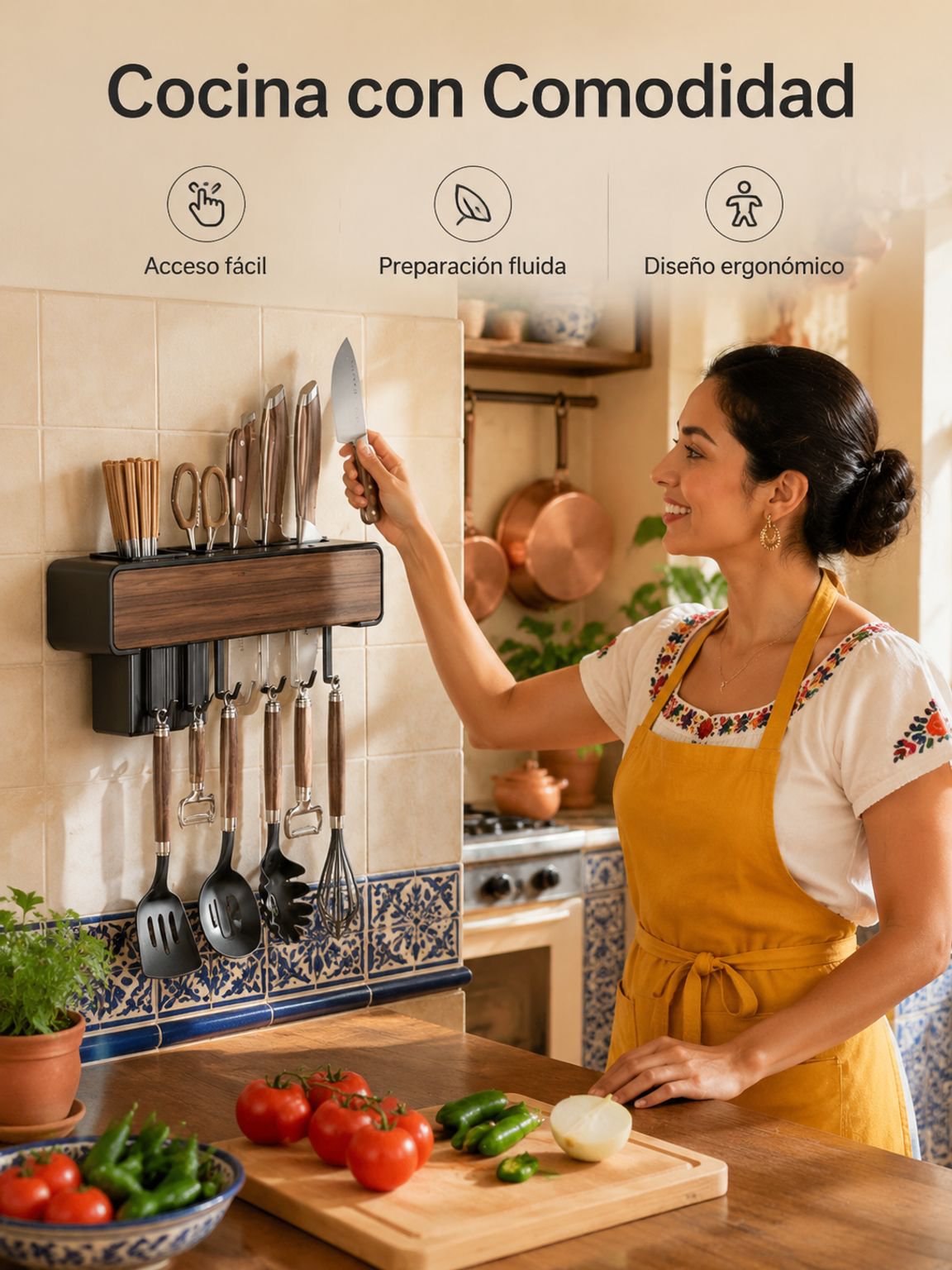 Escurridor multifuncional para fregadero