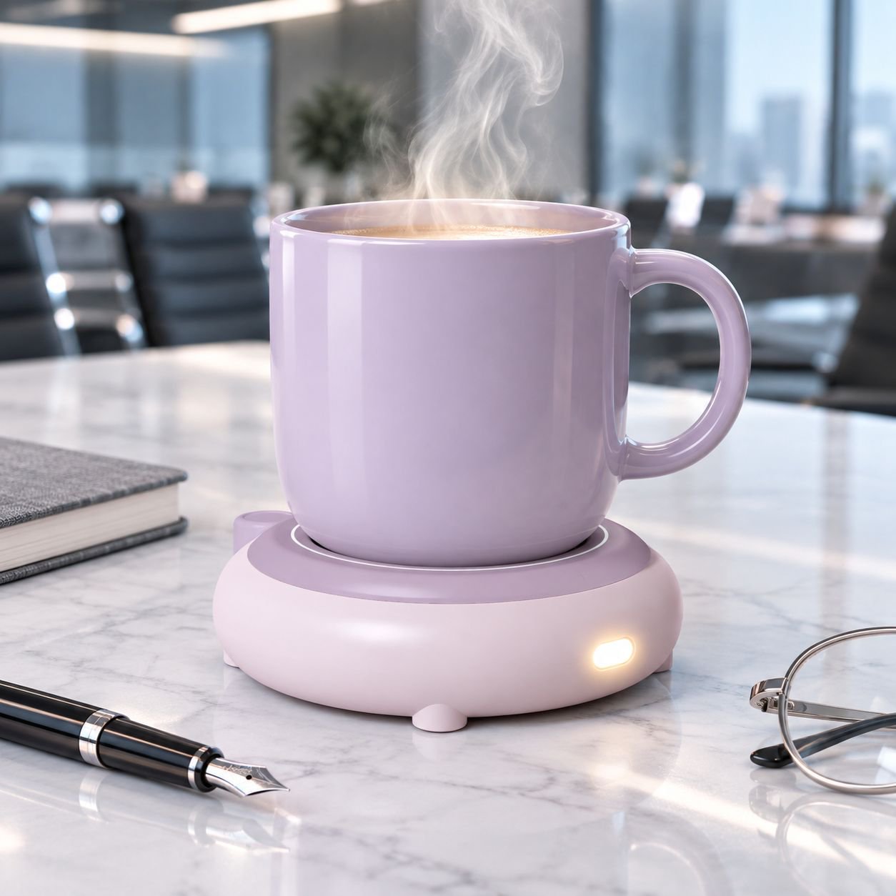 Portable Wireless Temperature-Control Mug for Office