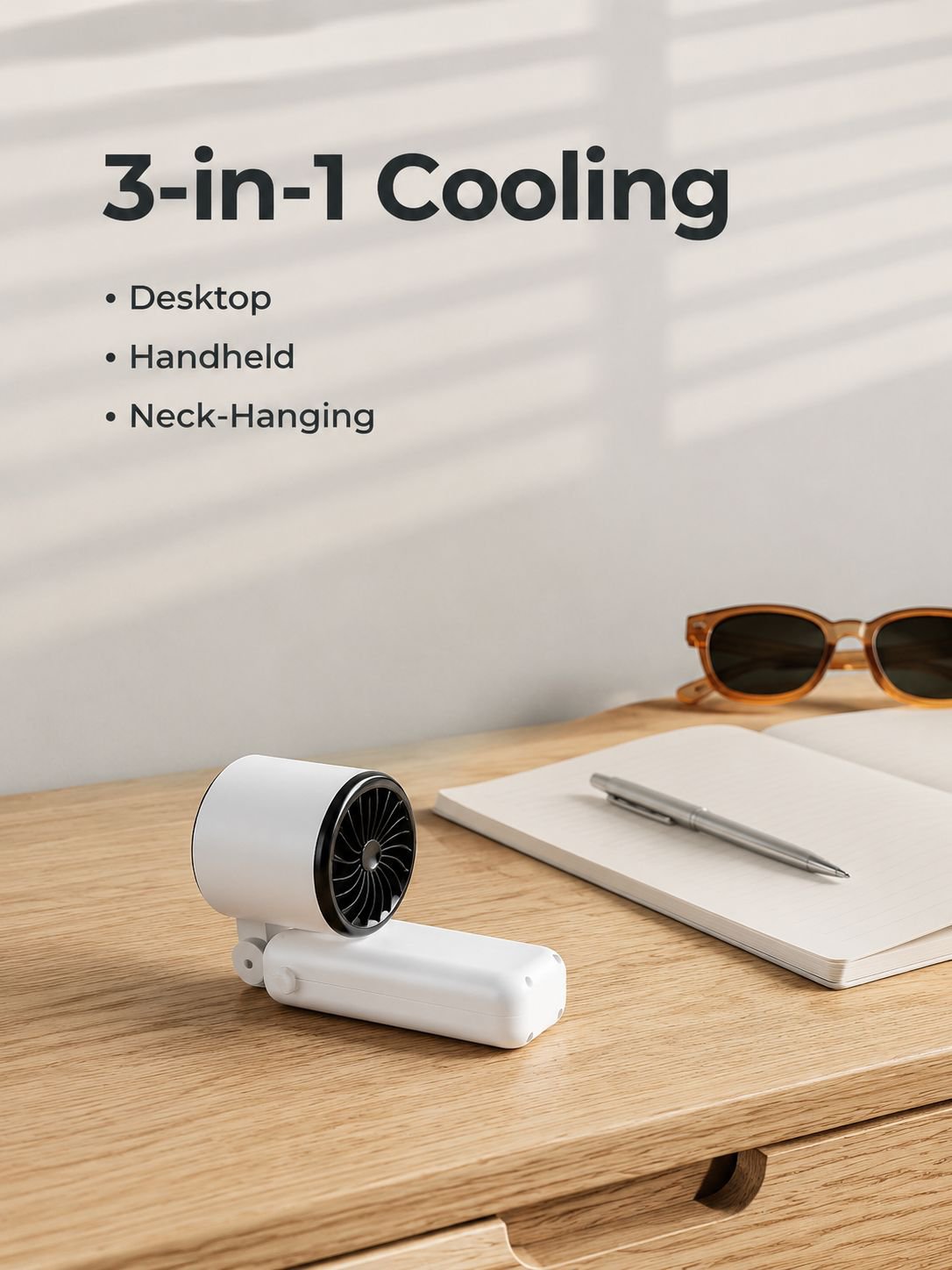High-speed Cooling Mini Fan, Portable Handheld Neck Fan for Outdoor