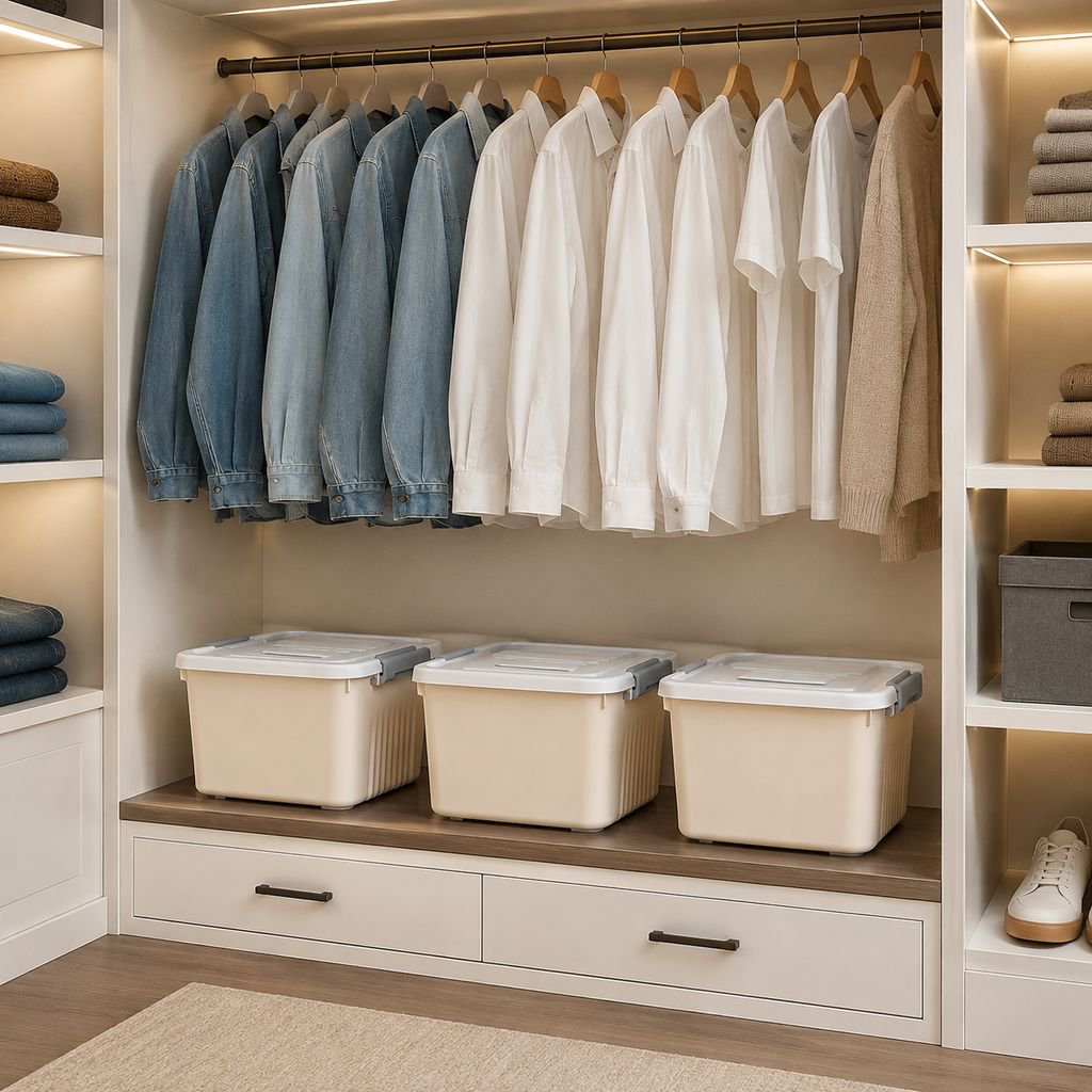 Multi-functional Wheeled Storage Box with Lid