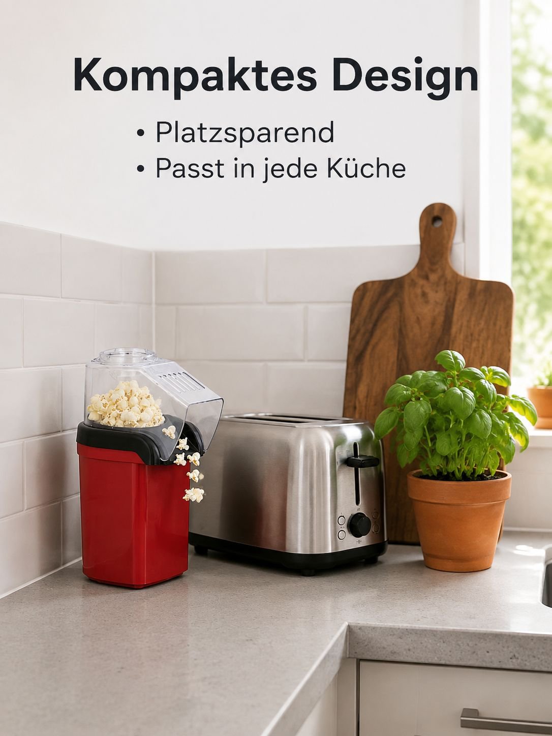 Ölfreie Heißluft-Popcornmaschine