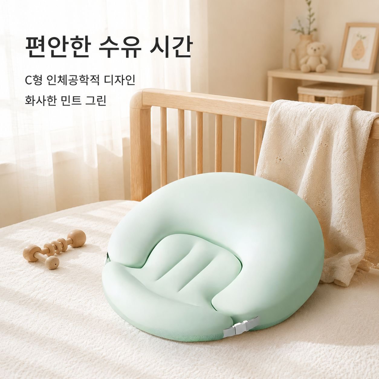 신생아 경사 구토 방지 수유 베개