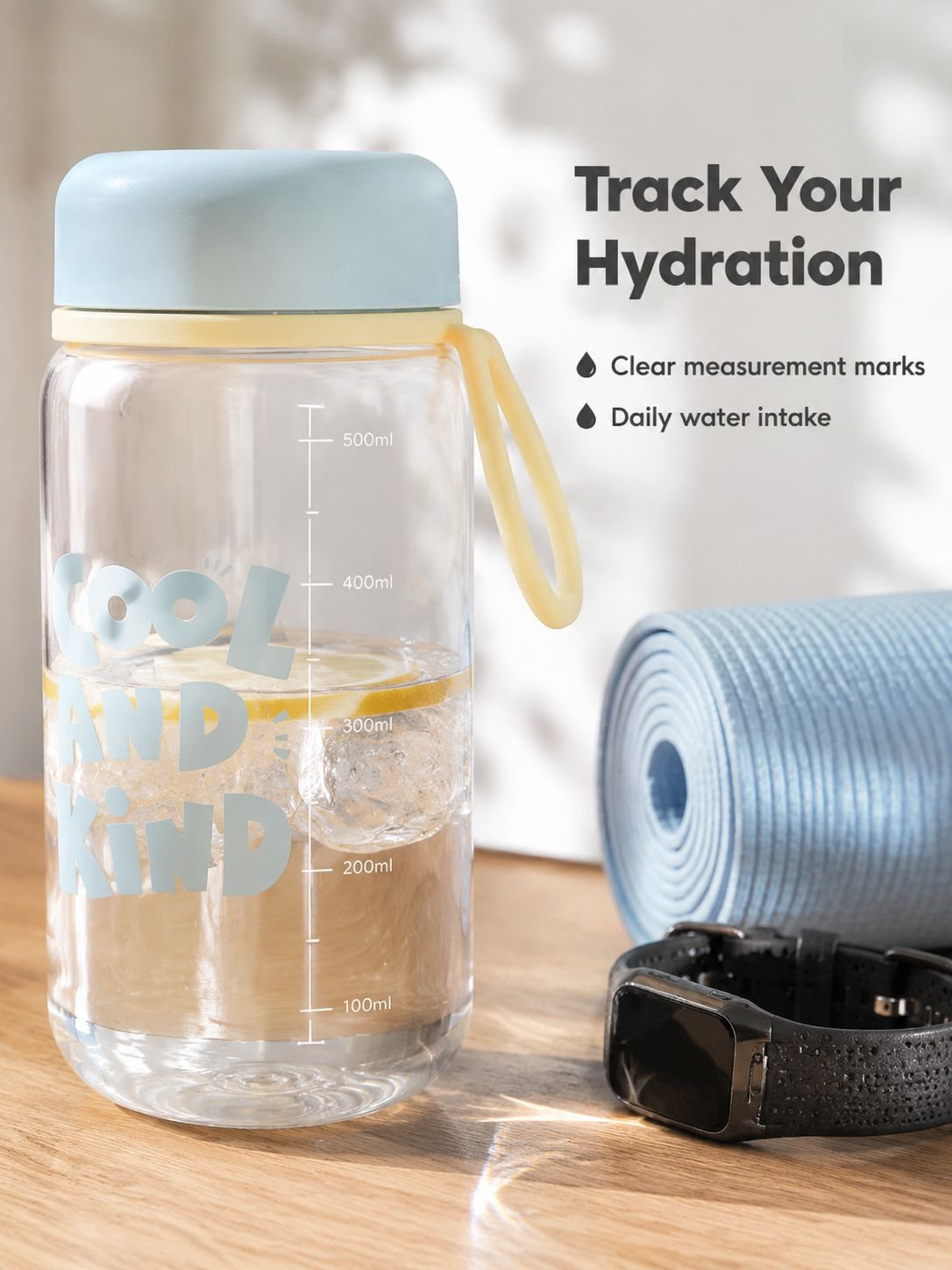 Everyday heat-resistant cup with a portable design