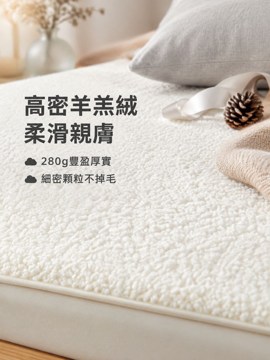 新款羊羔絨床墊