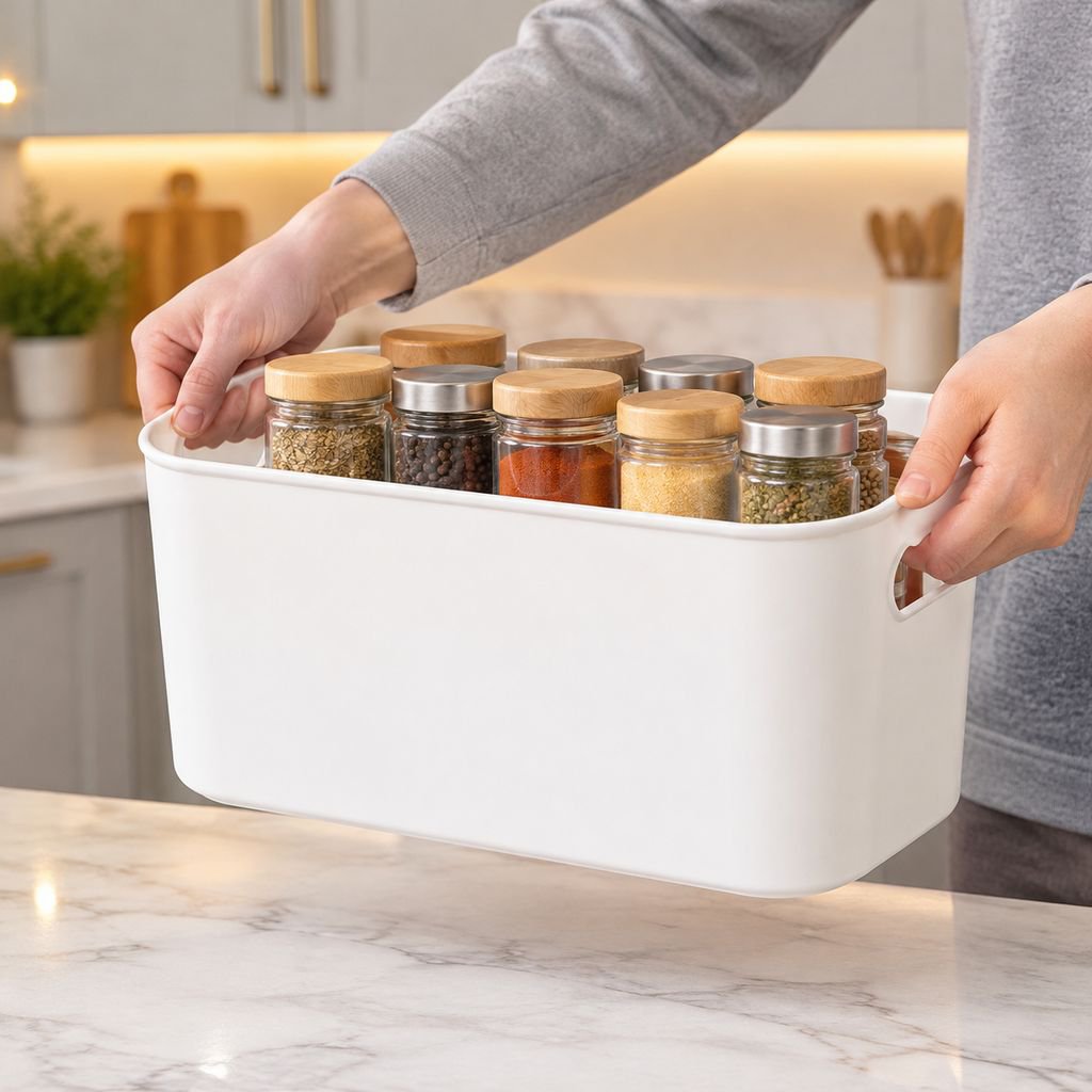 Caja de almacenamiento gruesa para dormitorio y escritorio, para juguetes, snacks y objetos varios