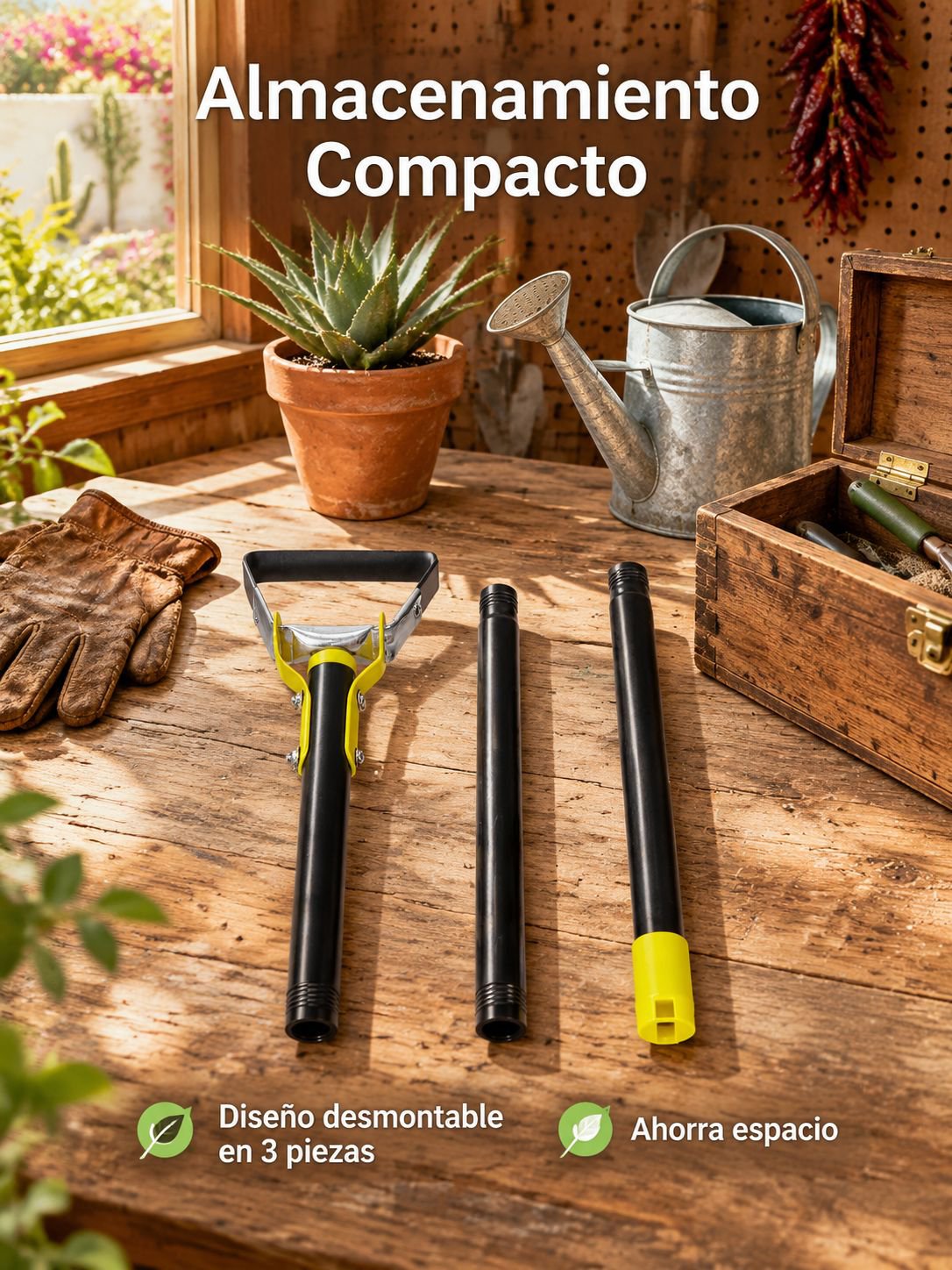 Herramienta para deshierbe azada de jardín