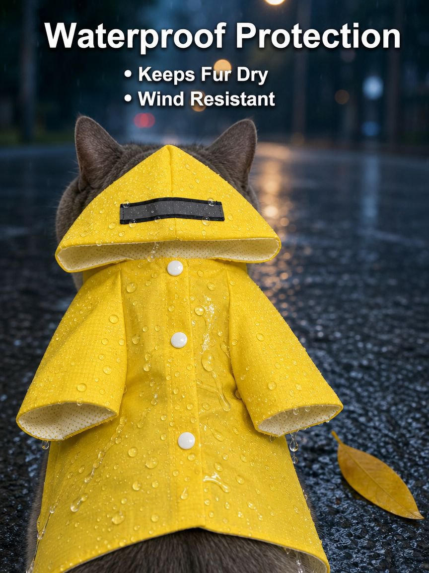 Waterproof Raincoat for Cats
