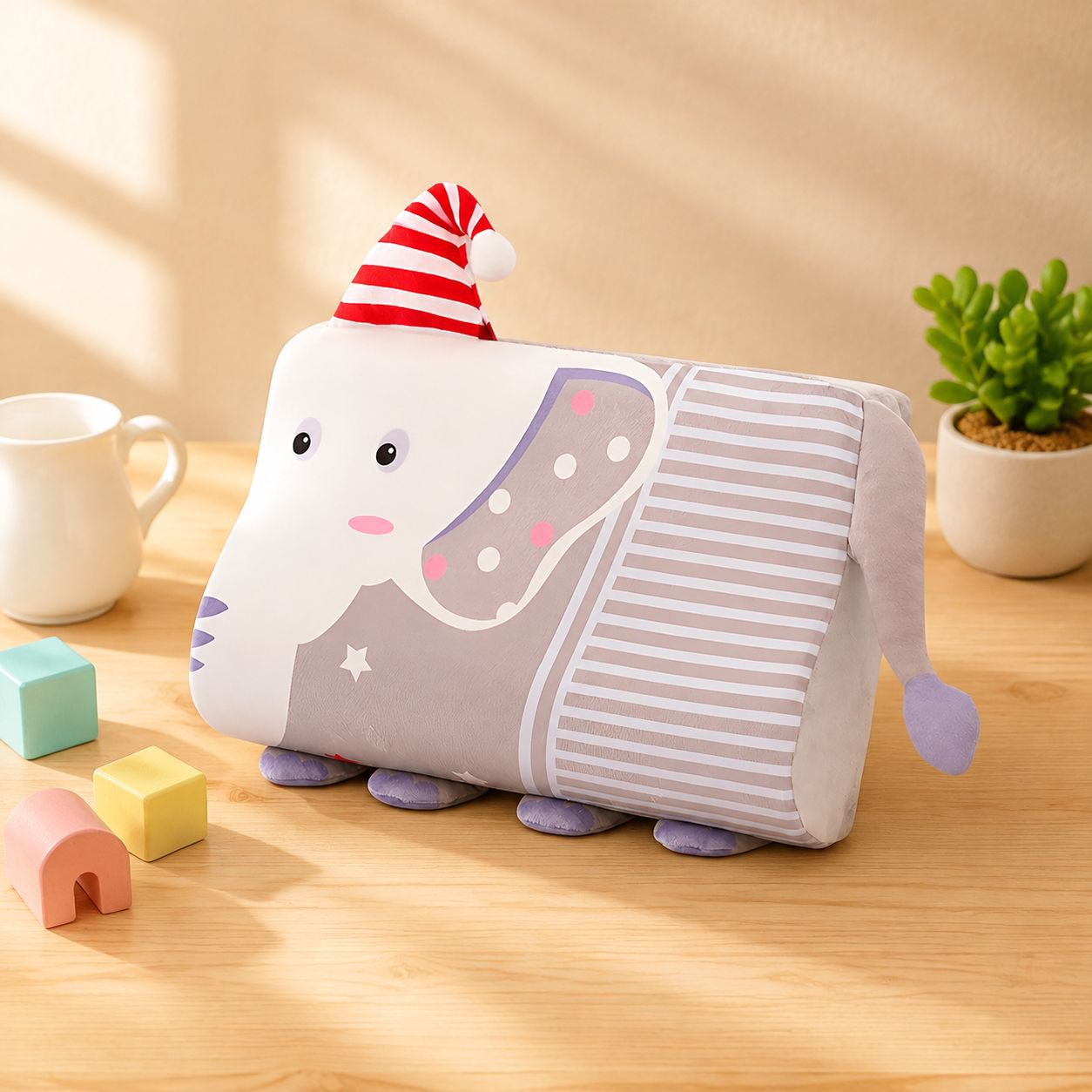 Kindergarten Children's Autumn and Winter Cartoon Latex Pillow Baby Plush Nap Pillow