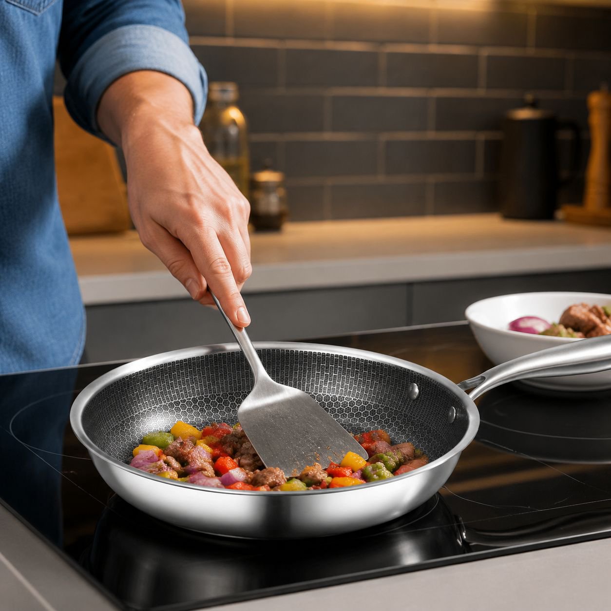 Home-Use Modern Style Stainless Steel Steak Pan