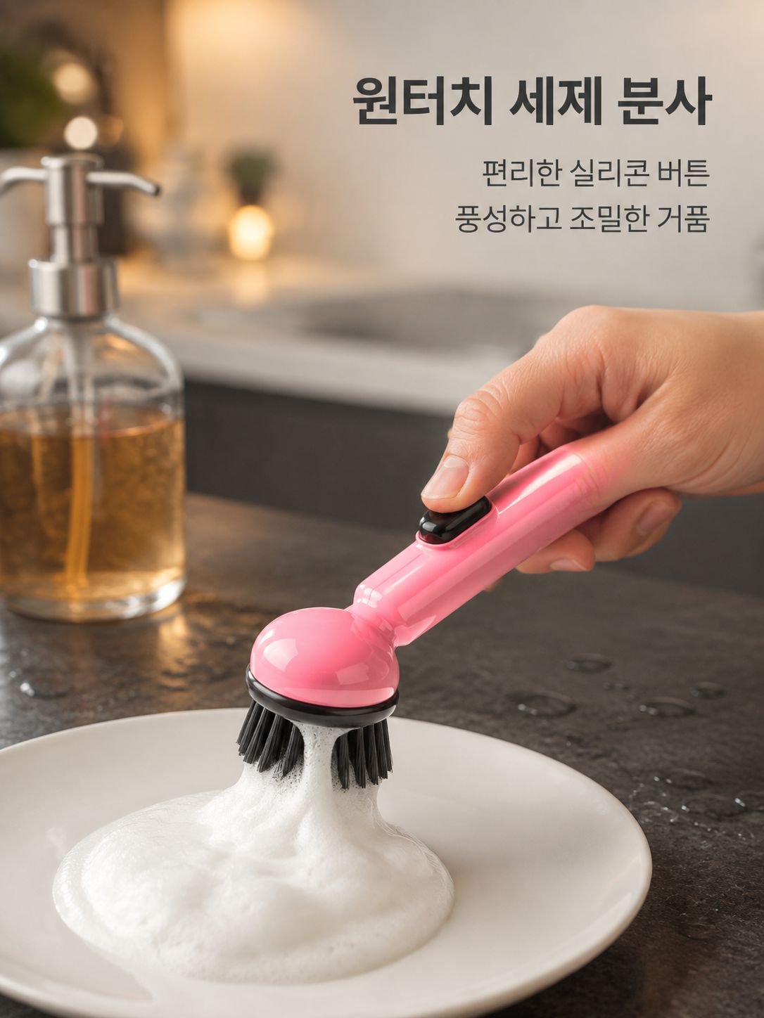 긴 손잡이 디스펜서 브러시