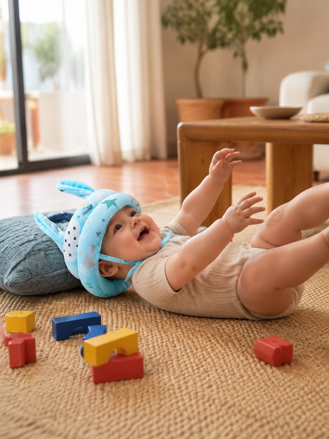 Gorro protector de cabeza para bebé casco anticaídas con cojín para aprender a caminar