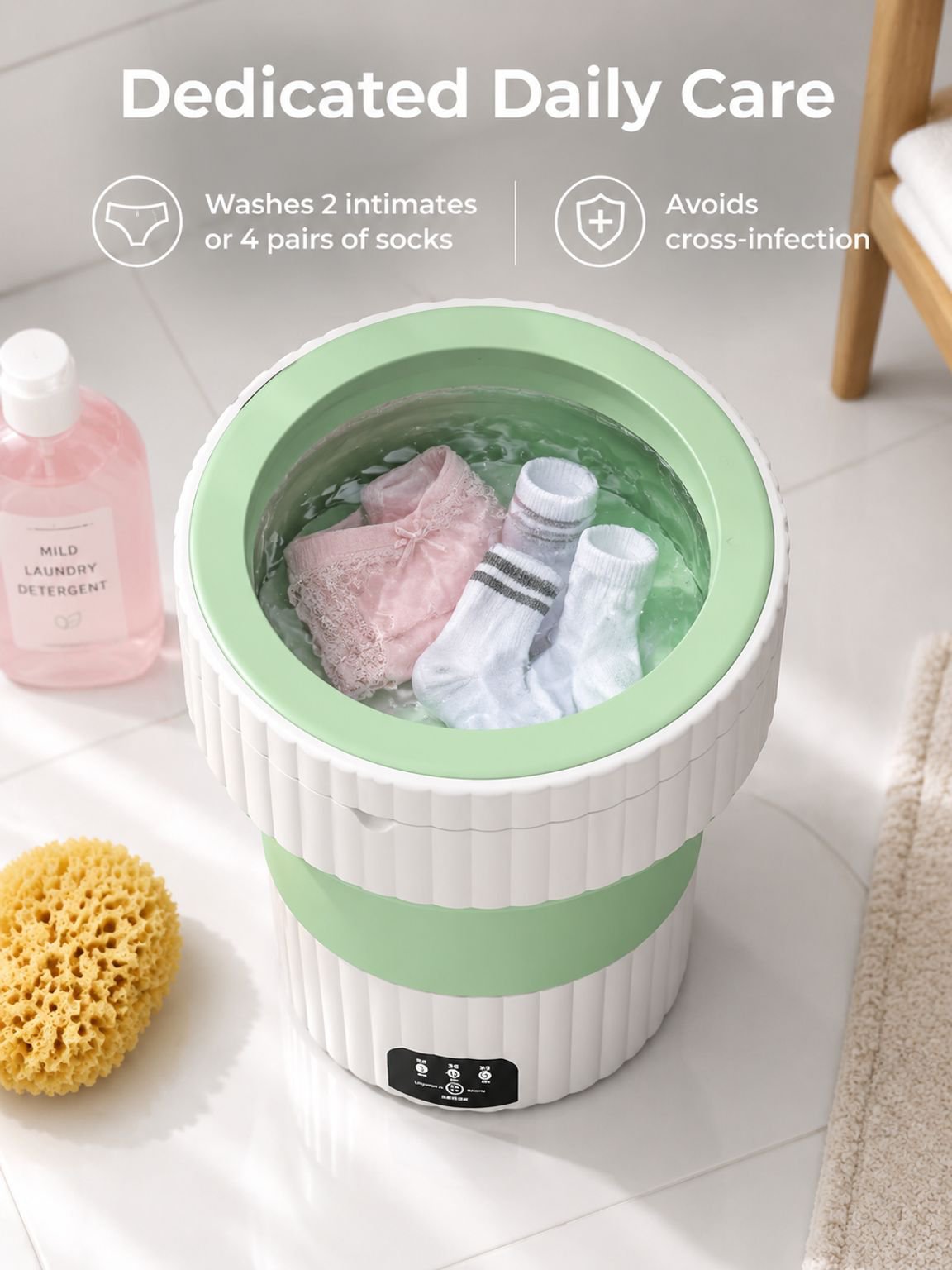 Home Portable Folding Mini Underwear Special Washing Machine