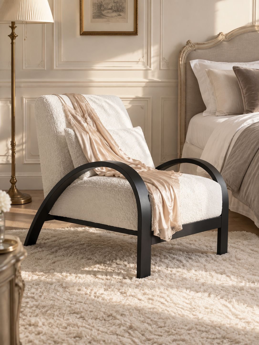 Fauteuil d'appoint luxe pour chambre à coucher