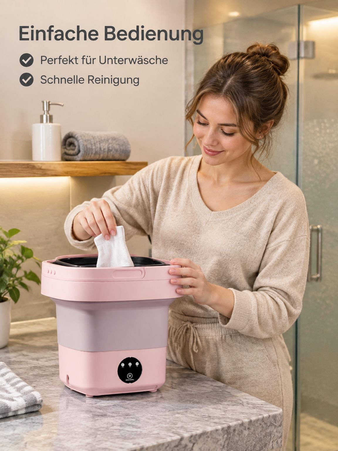 Tragbare faltbare Mini-Waschmaschine