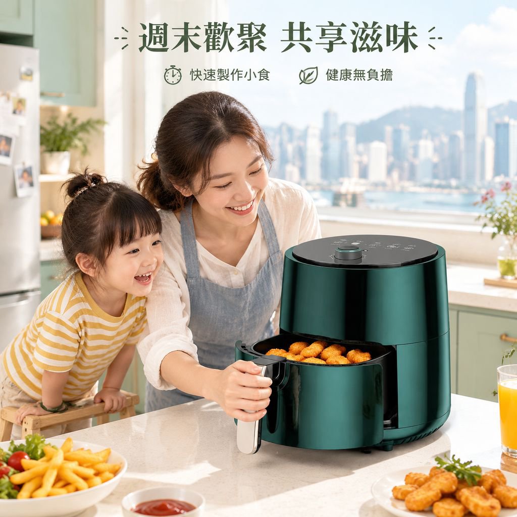 家用大容量無油電炸鍋