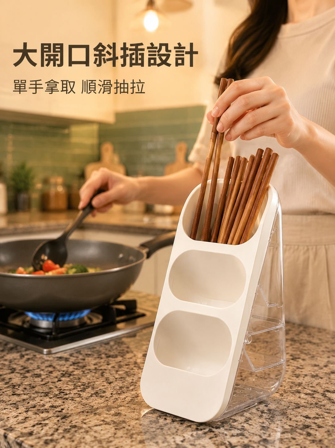 廚房壓克力透明筷子筒