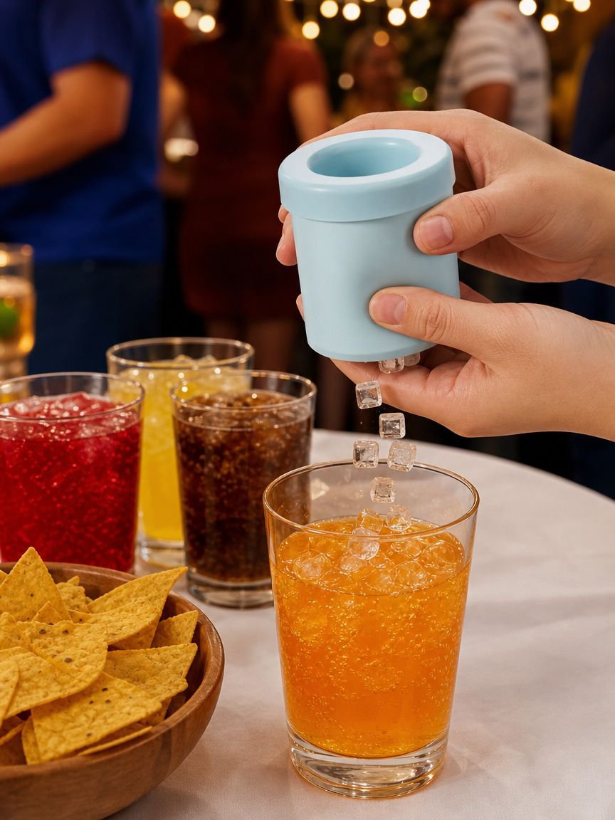 Dishwasher safe cylinder ice cube tray