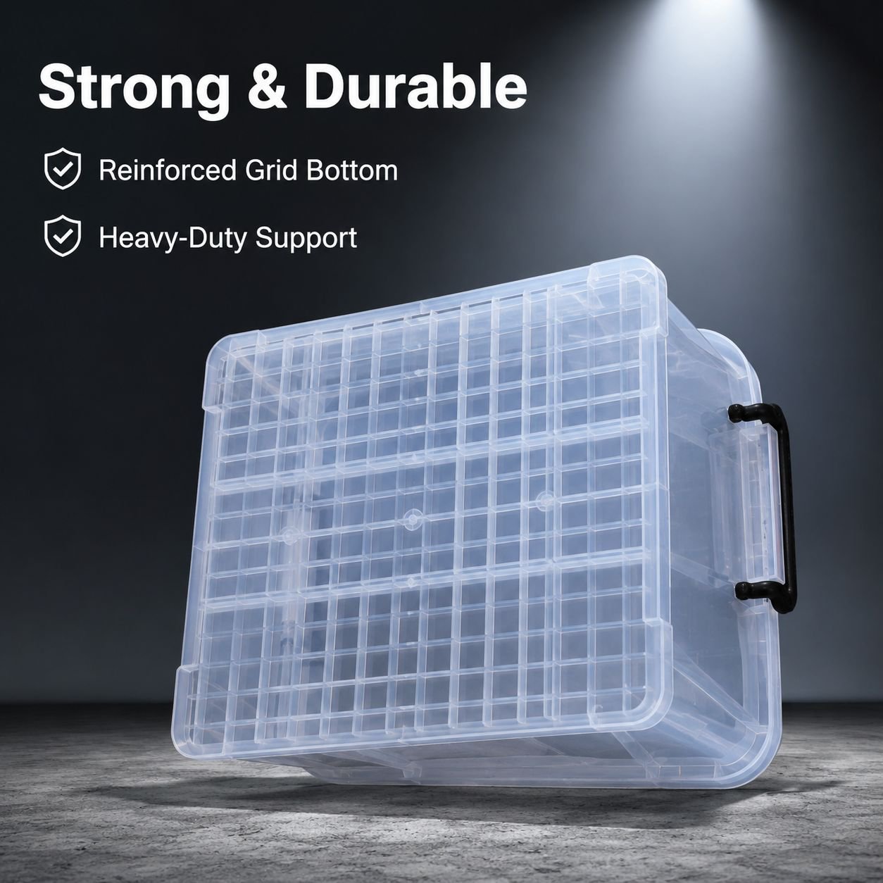 Plastic Transparent Right-Angle Storage Box