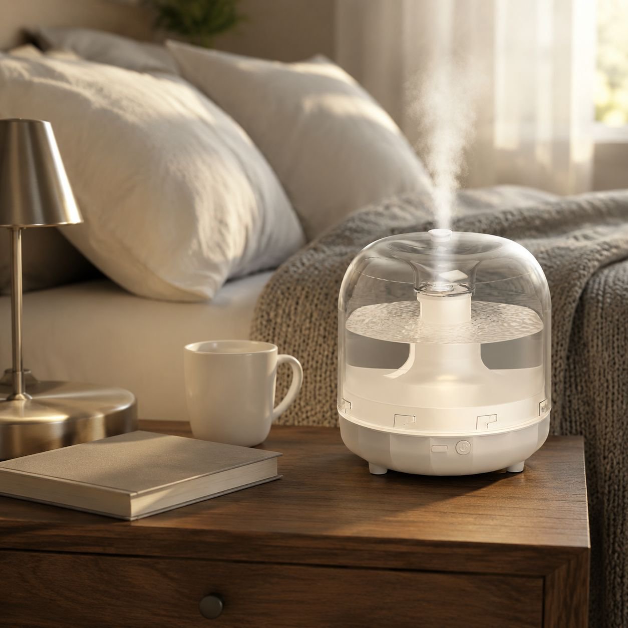 Silent Large Fog Volume Humidifier Air Purifier for Pregnant Women's Bedroom
