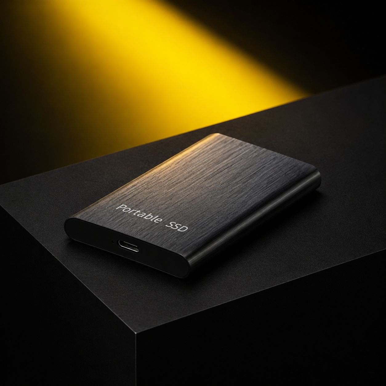Przenośny dysk twardy o dużej pojemności z metalową obudową szczotkowaną