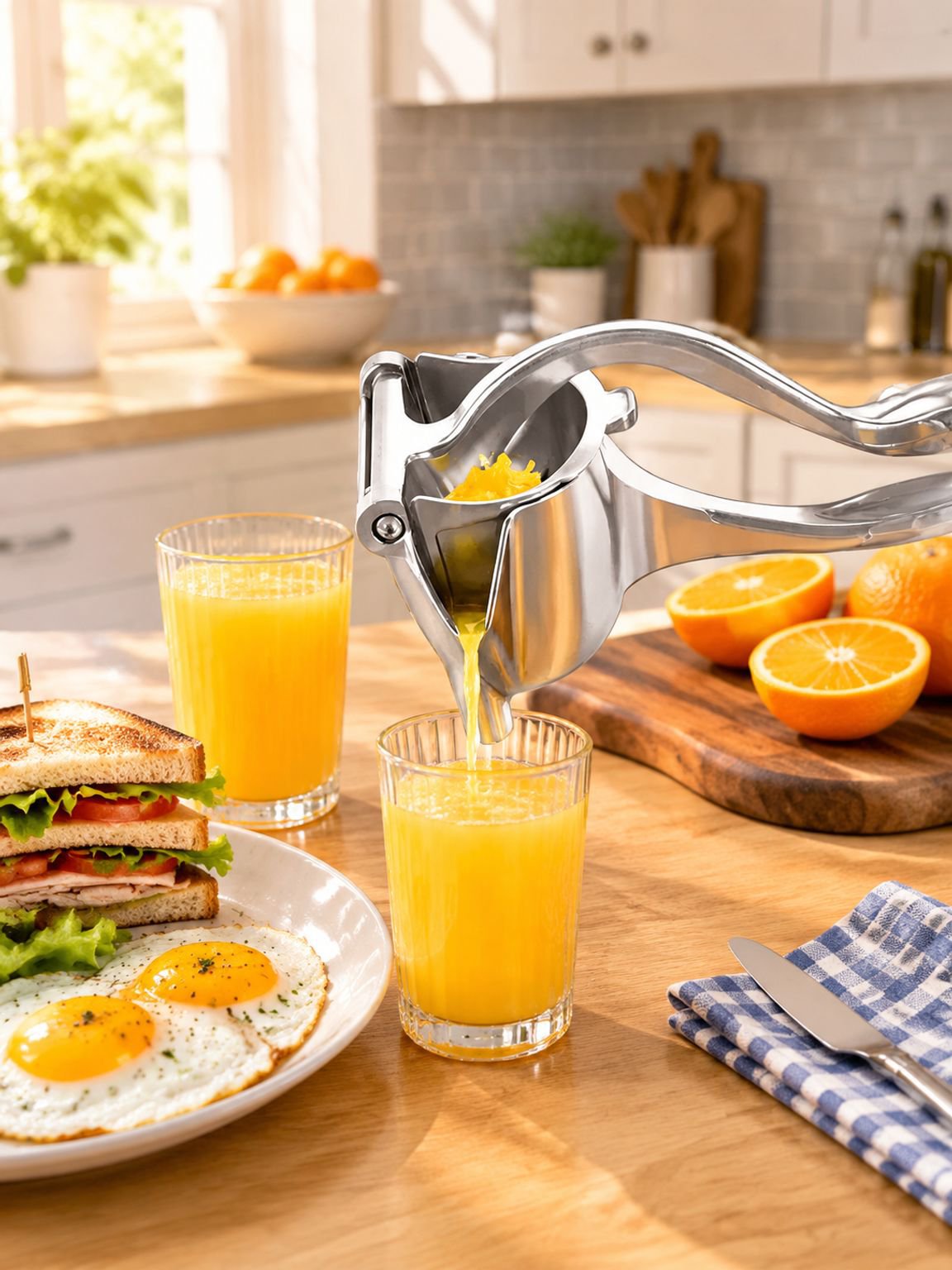 Manual Citrus Juicer Cup Hand Press Orange Lemon Squeezer Juice Maker