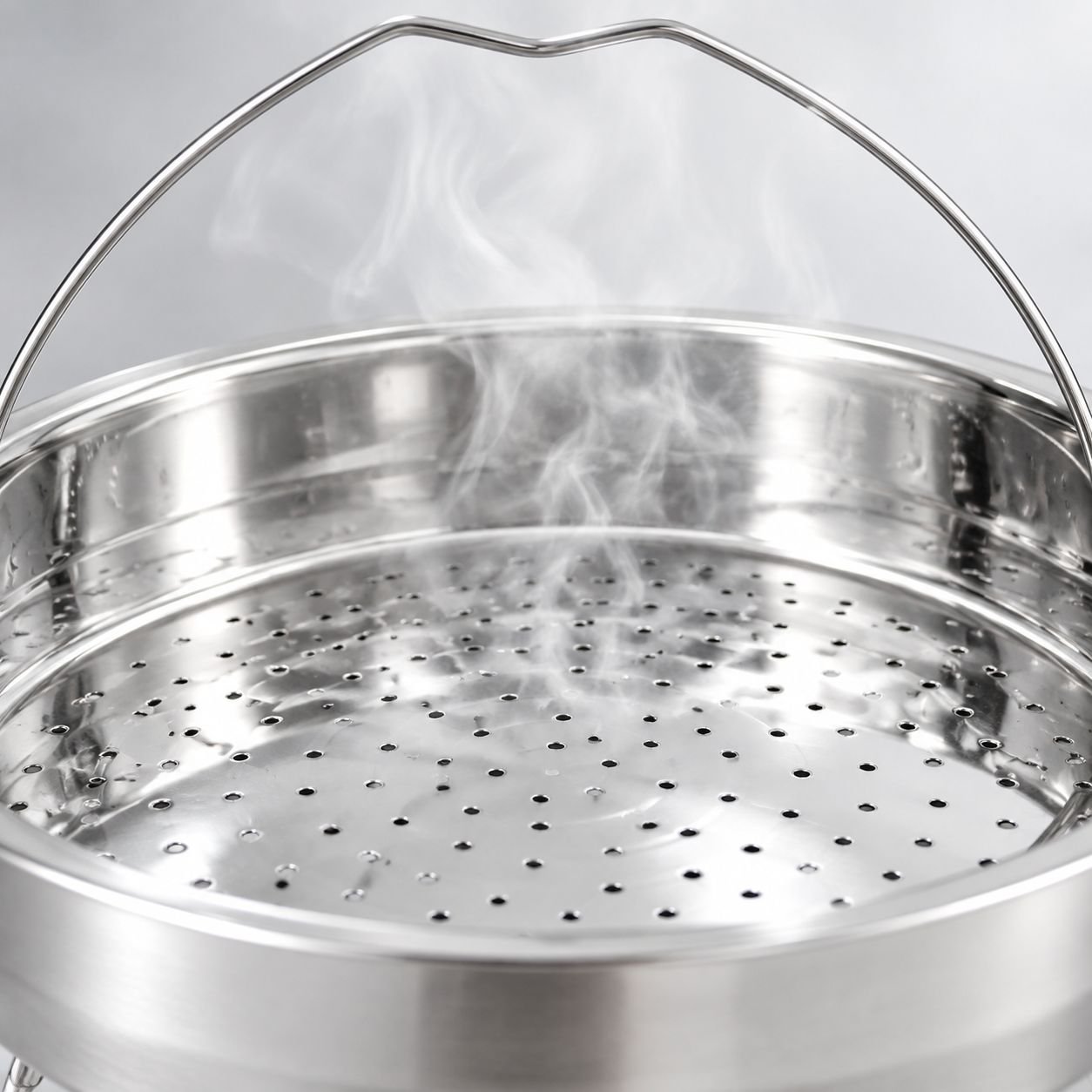 Durable food-grade stainless steel steaming rack