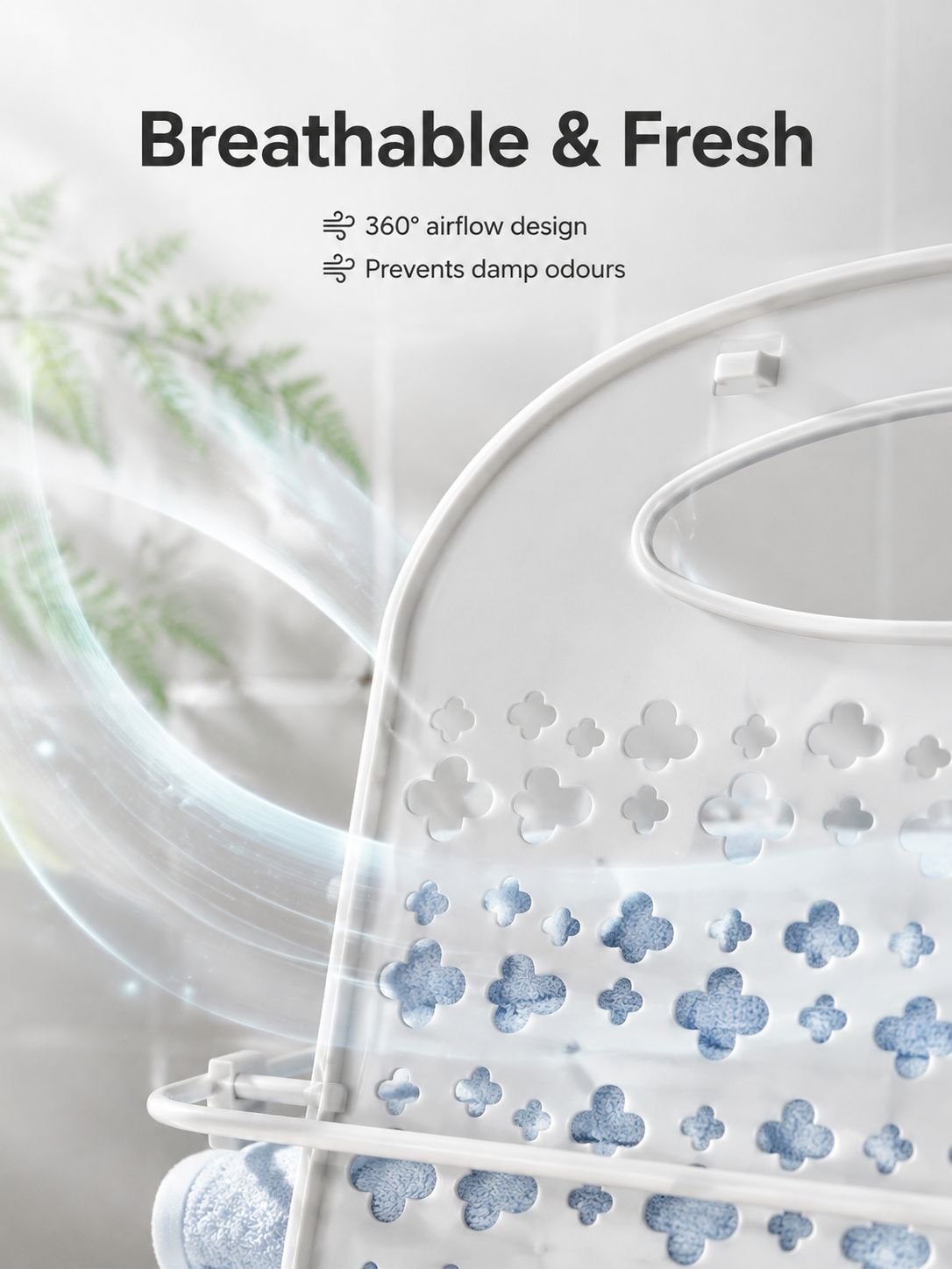 Wall-Mounted Foldable Laundry Basket