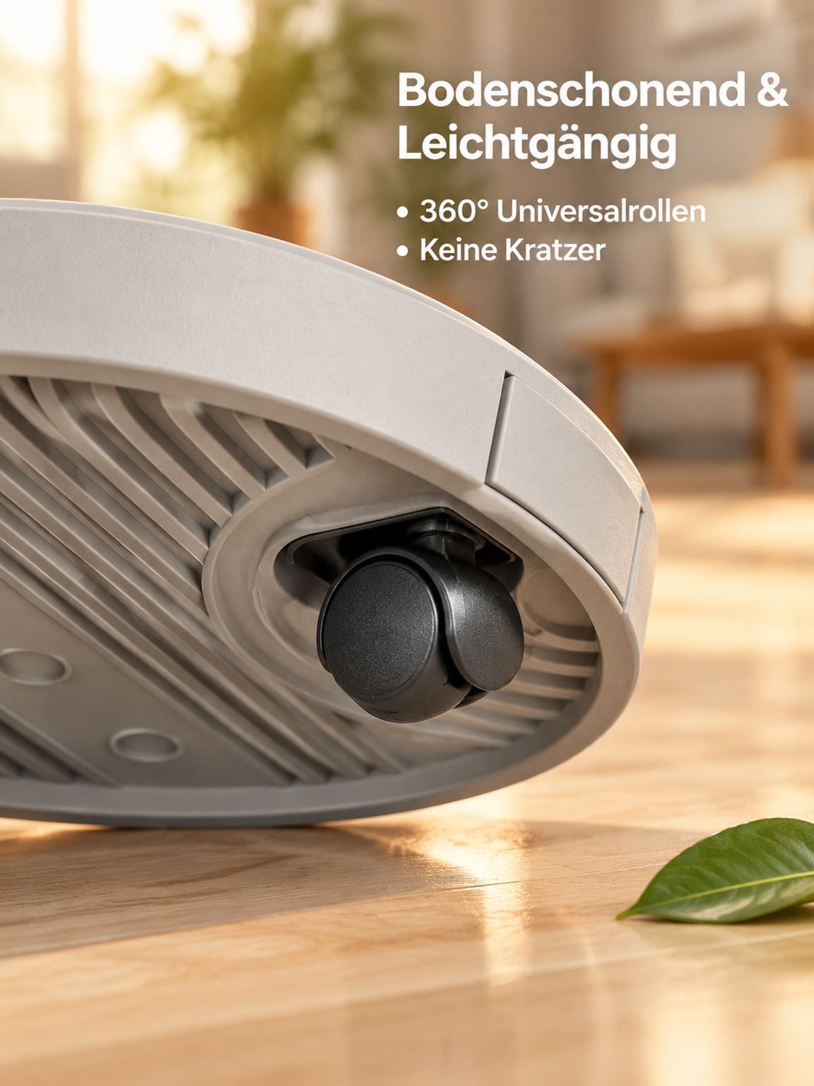 Versteckte abnehmbare Blumentopfschale, Universalrad, Bodenrolle, Wasserschale, Kunststoffboden, run