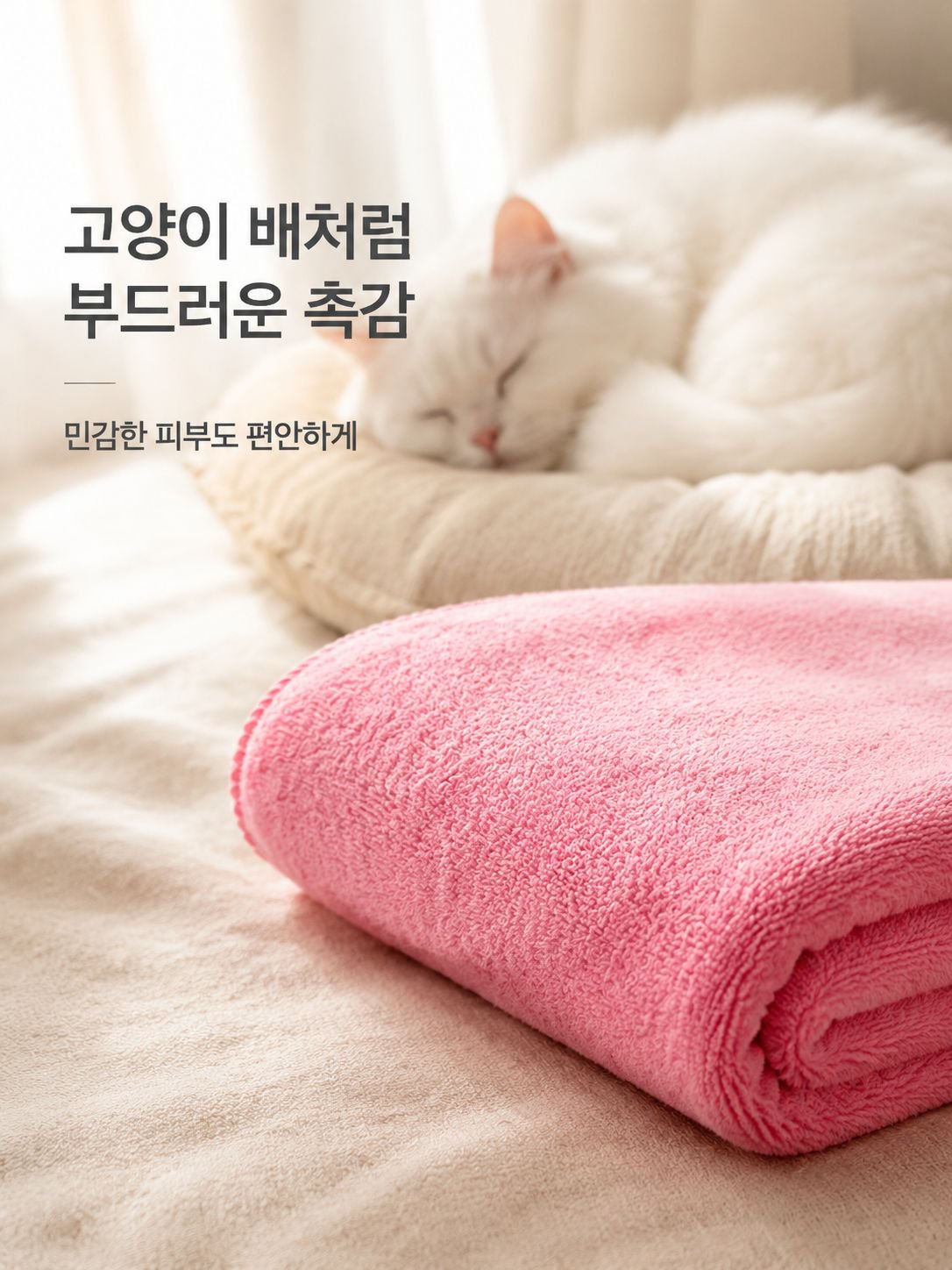 부드럽고 흡수력이 뛰어난 초미세 섬유 작은 수건