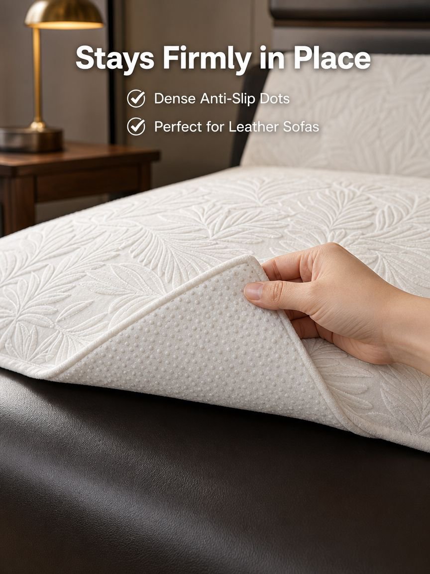 Autumn Winter Cream Jacquard Thickened Soft Nonslip Seat Cushion