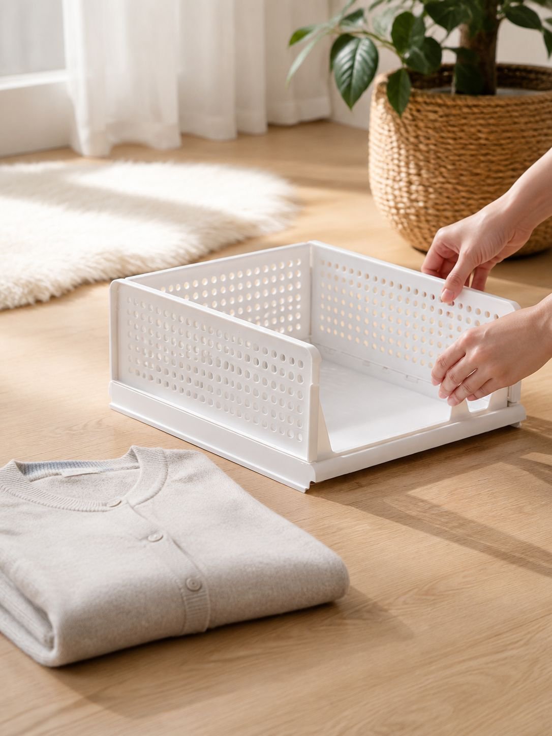 Cajas grandes de almacenamiento para ropa y objetos