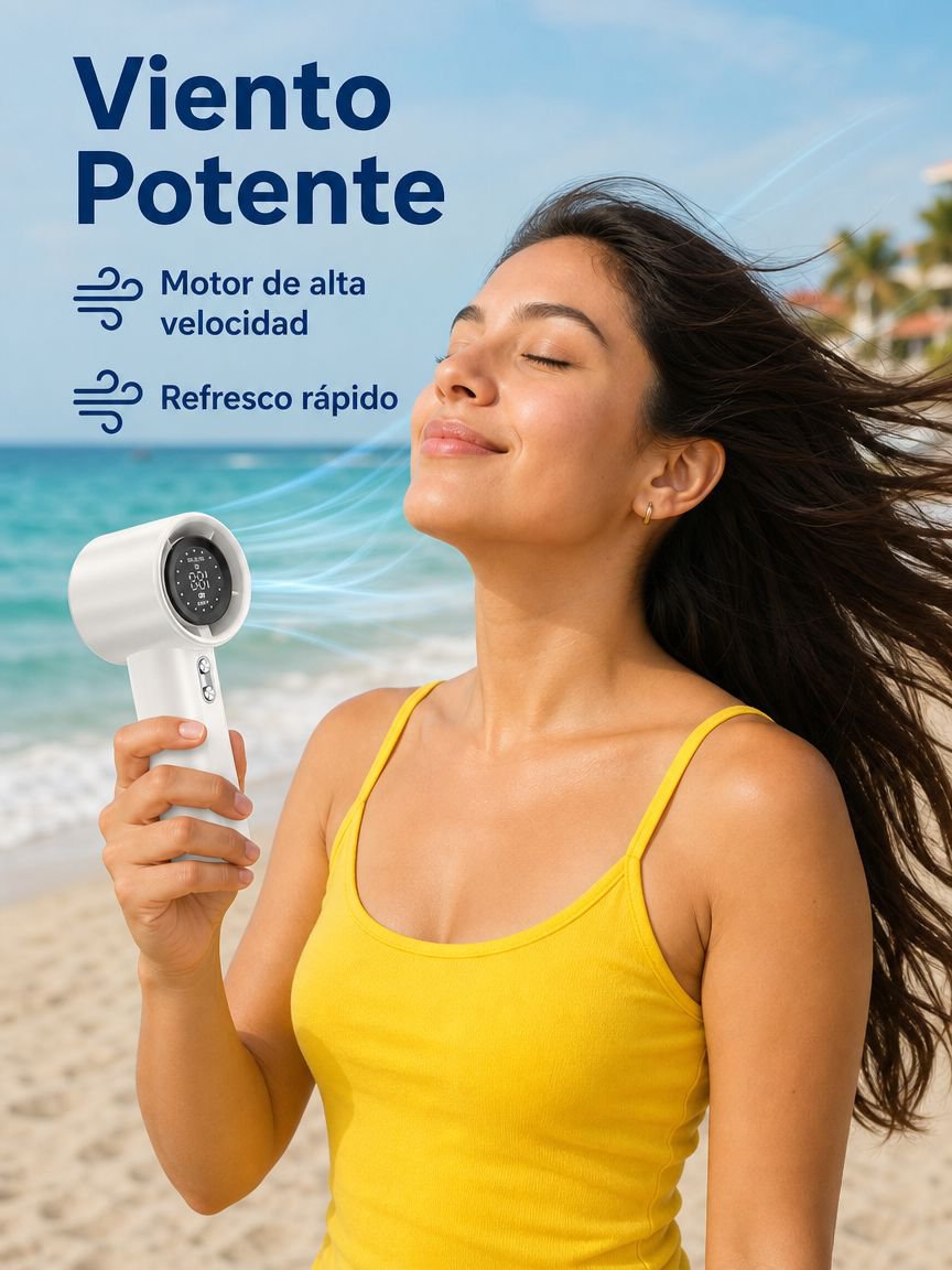 Ventilador de mano de alta velocidad 