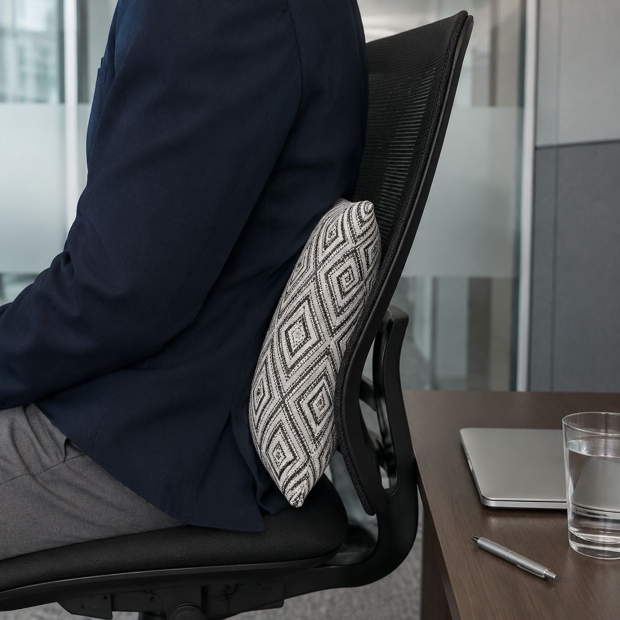 Fundas de almohada de lino para oficina moderna