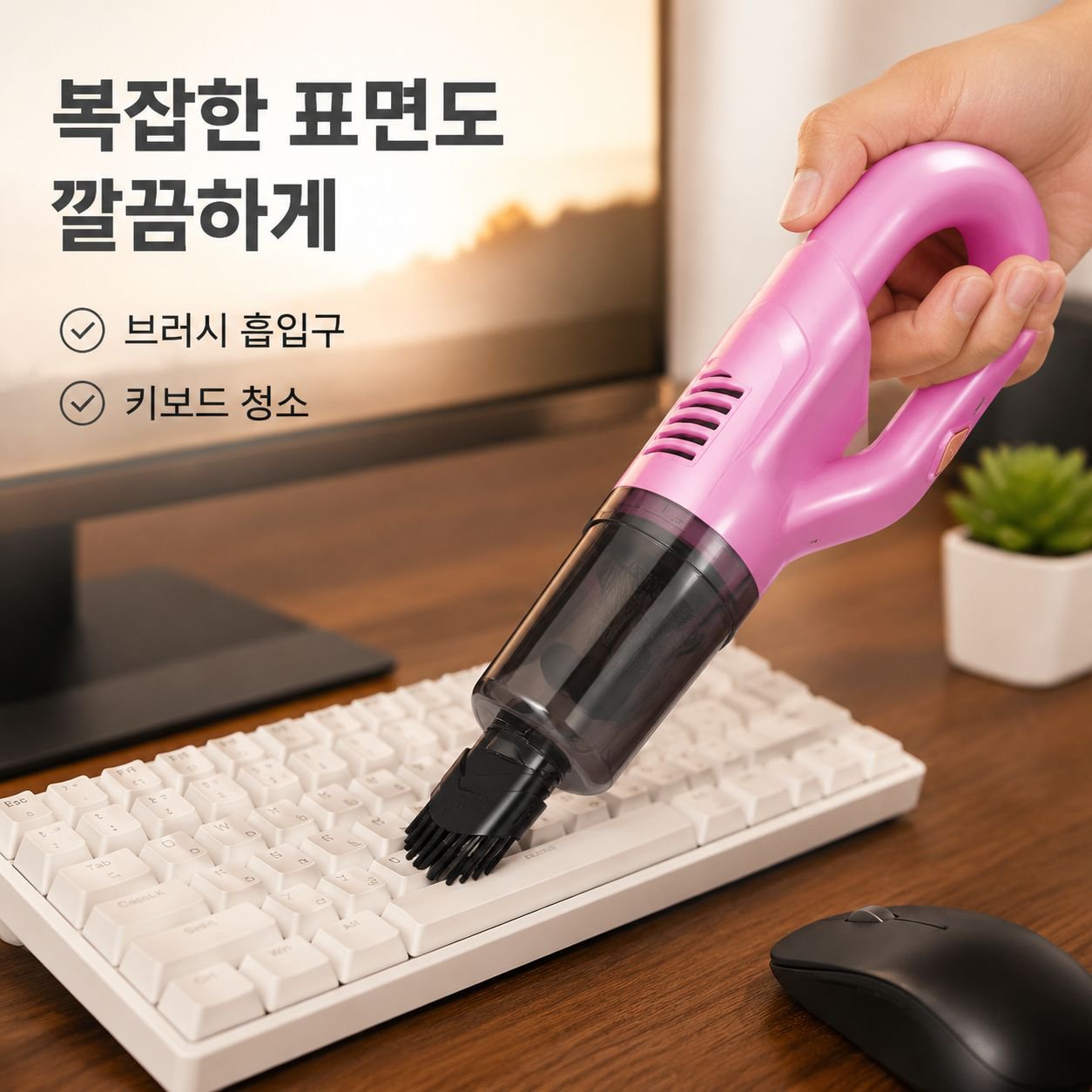 가정용 진공청소 및 물걸레 일체형 핸디형 청소기