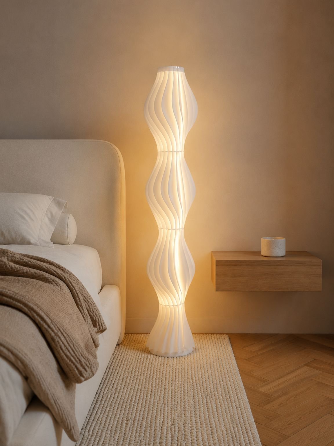 Grass Skirt Floor Lamp for Bedroom and Living Room