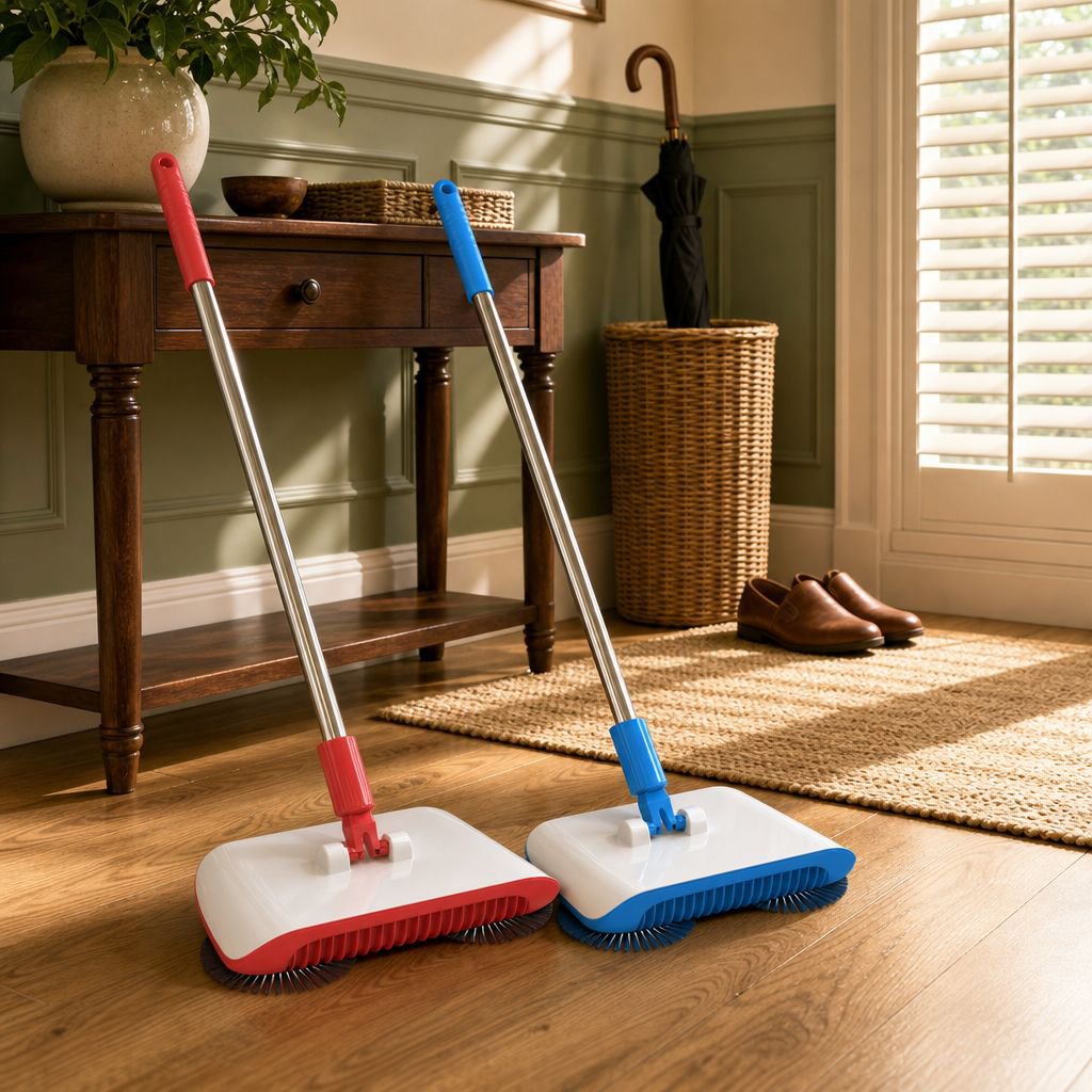 Smart Home Sweeper Set, Integrated Vacuum with Dustpan and Broom