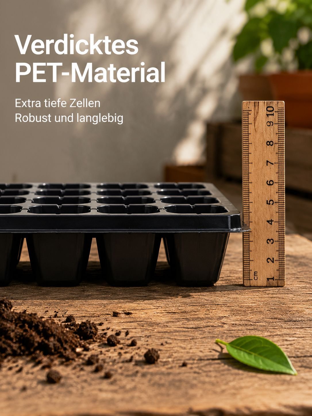 Multifunktionale PET-Kunststoff-Anzuchtschale, speziell für Setzlinge, Blumen, Gemüse und Erdbeeren