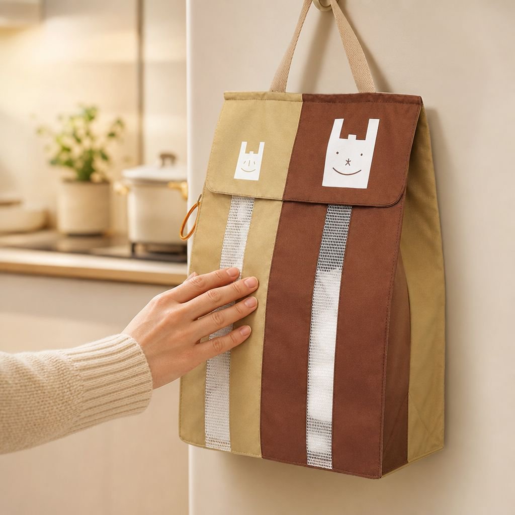 Clutter-free storage with large capacity bag organizer