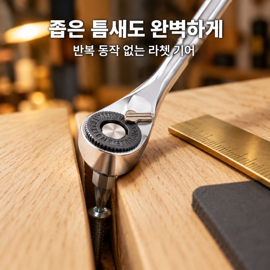 육각 미니 라쳇 렌치 좁은공간 틈새 라쳇 드라이버 자전거 가정용 수리공구