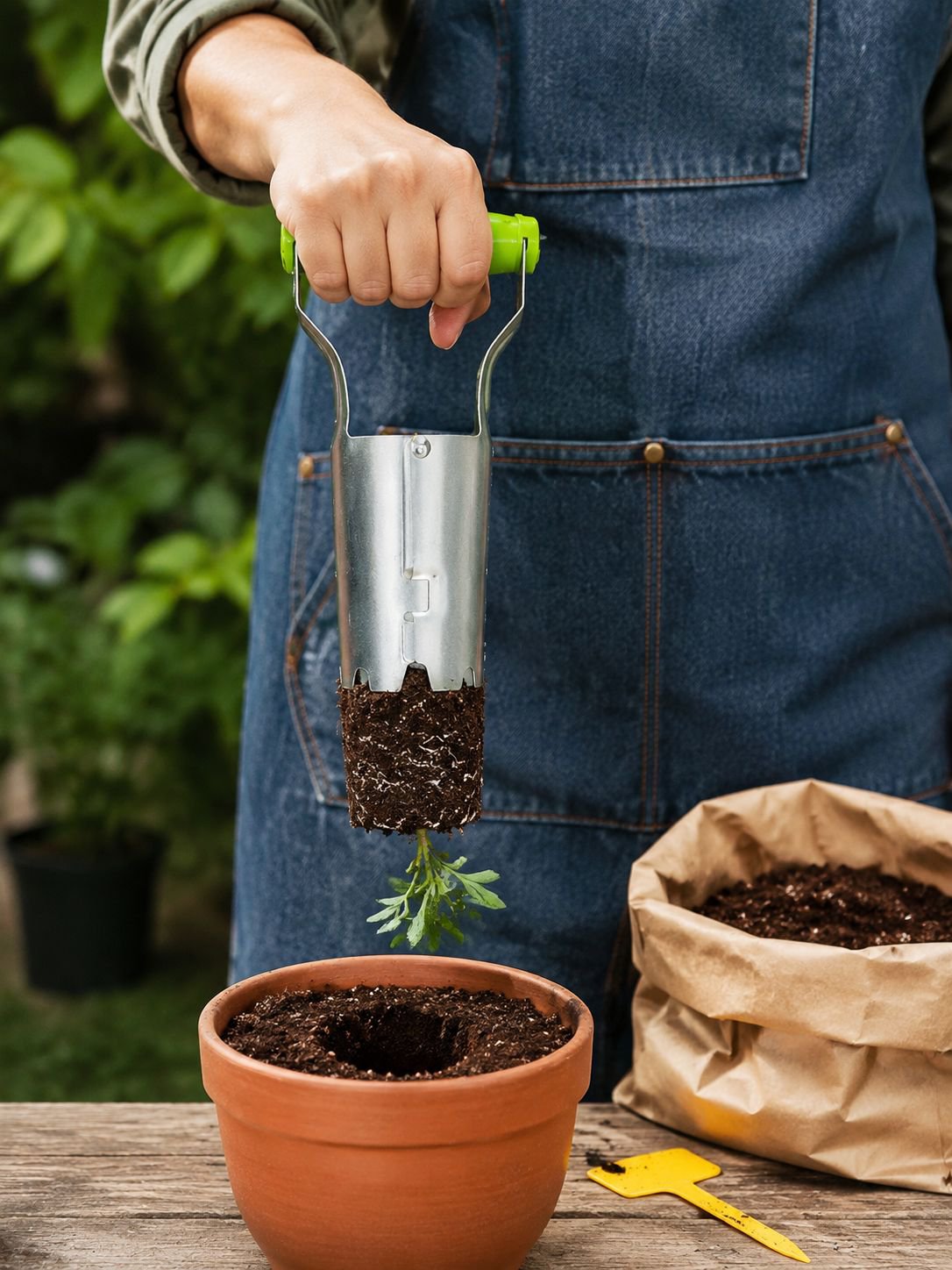 Máquina de trasplante cilíndrica para agricultura
